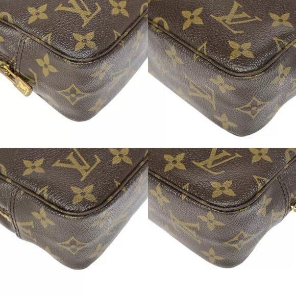 LOUIS VUITTON Trousse Toilette 23 Clutch Hand Bag Monogram Brown - Picture 7 of 16